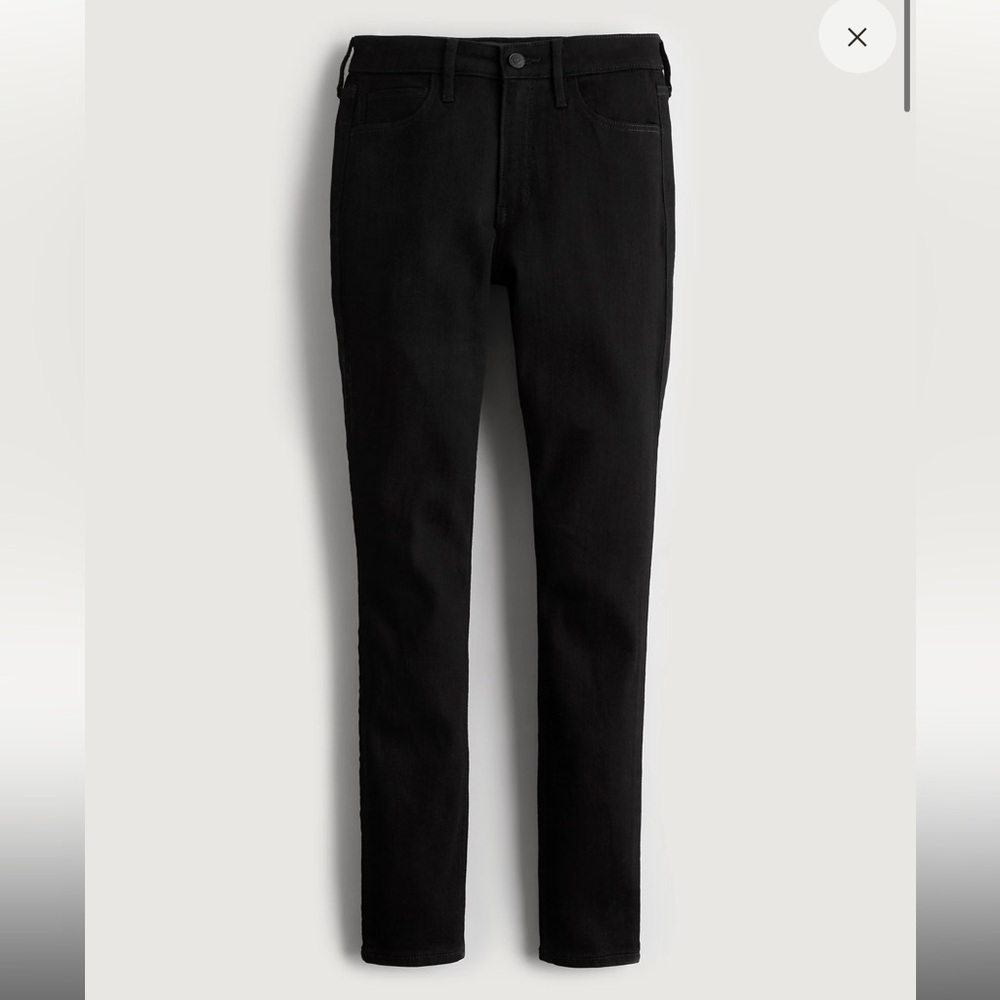 Hollister Black High Rise Super Skinny Jeans Size 3 Long